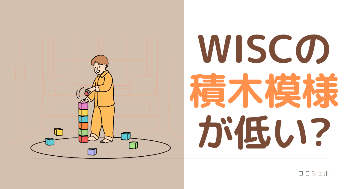 WISCの積木模様が低いとは？という記事のアイキャッチ画像